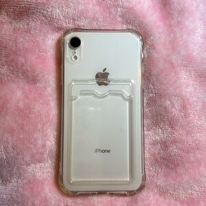 Clear iPhone XR cardholder/id card holder phone case